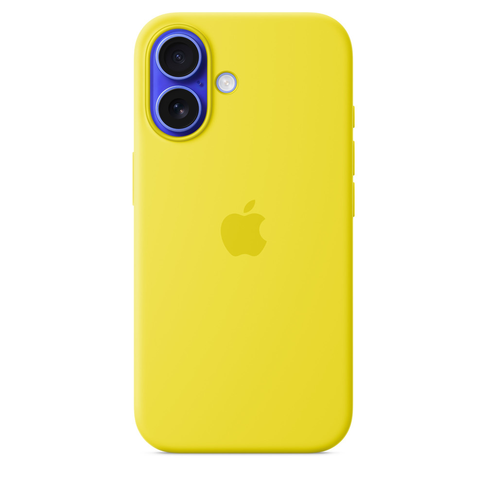 Силиконовый чехол для iPhone 16 Желтый