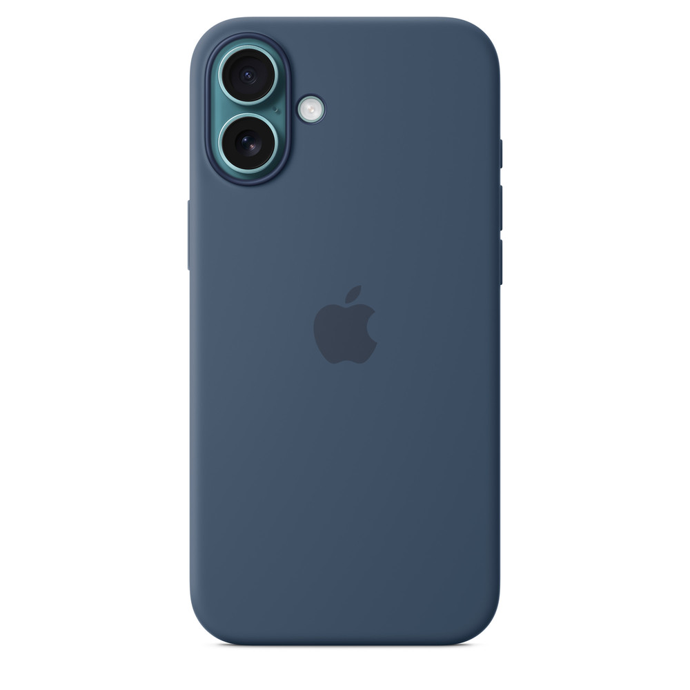 Силиконовый чехол для iPhone 16 Plus Синий
