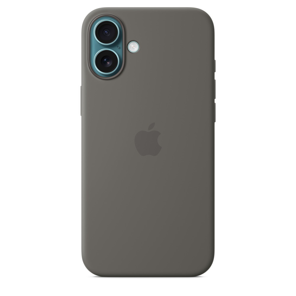 Силиконовый чехол для iPhone 16 Plus Серый