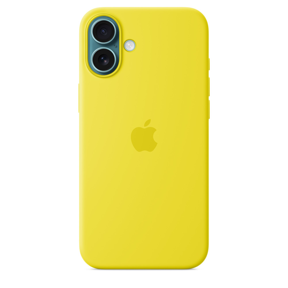 Силиконовый чехол для iPhone 16 Plus Желтый