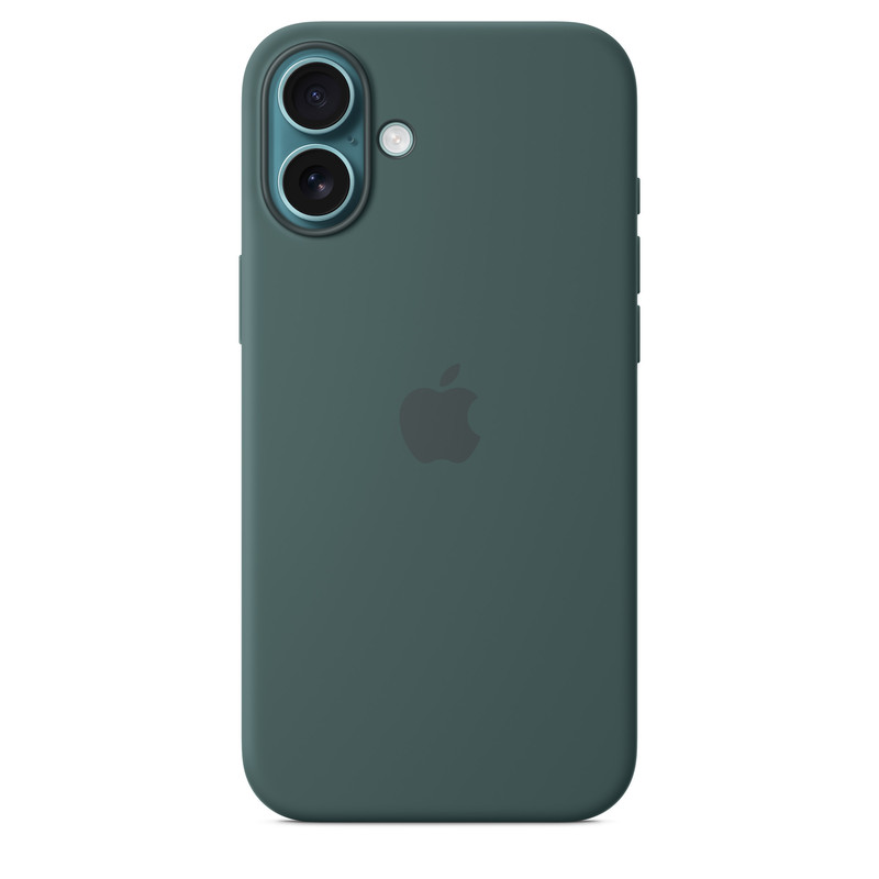 Силиконовый чехол для iPhone 16 Plus Зеленый