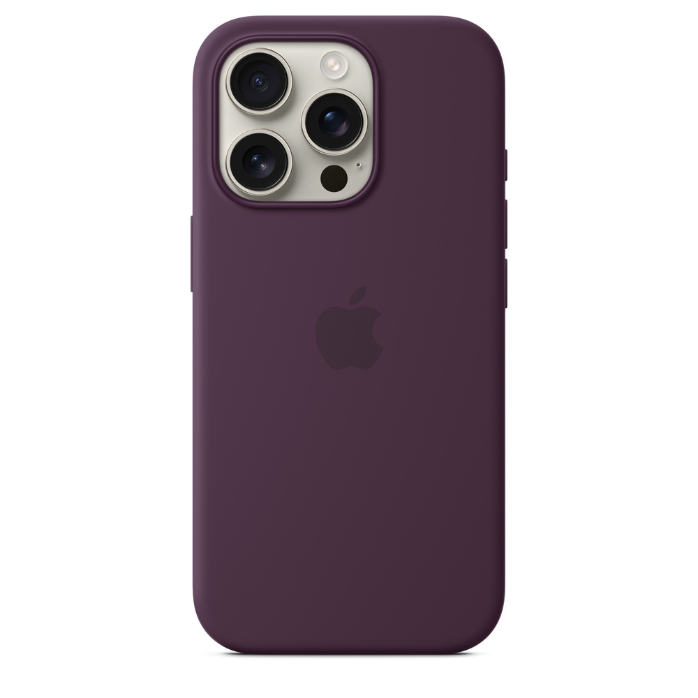 Силиконовый чехол для iPhone 16 Pro Бордовый