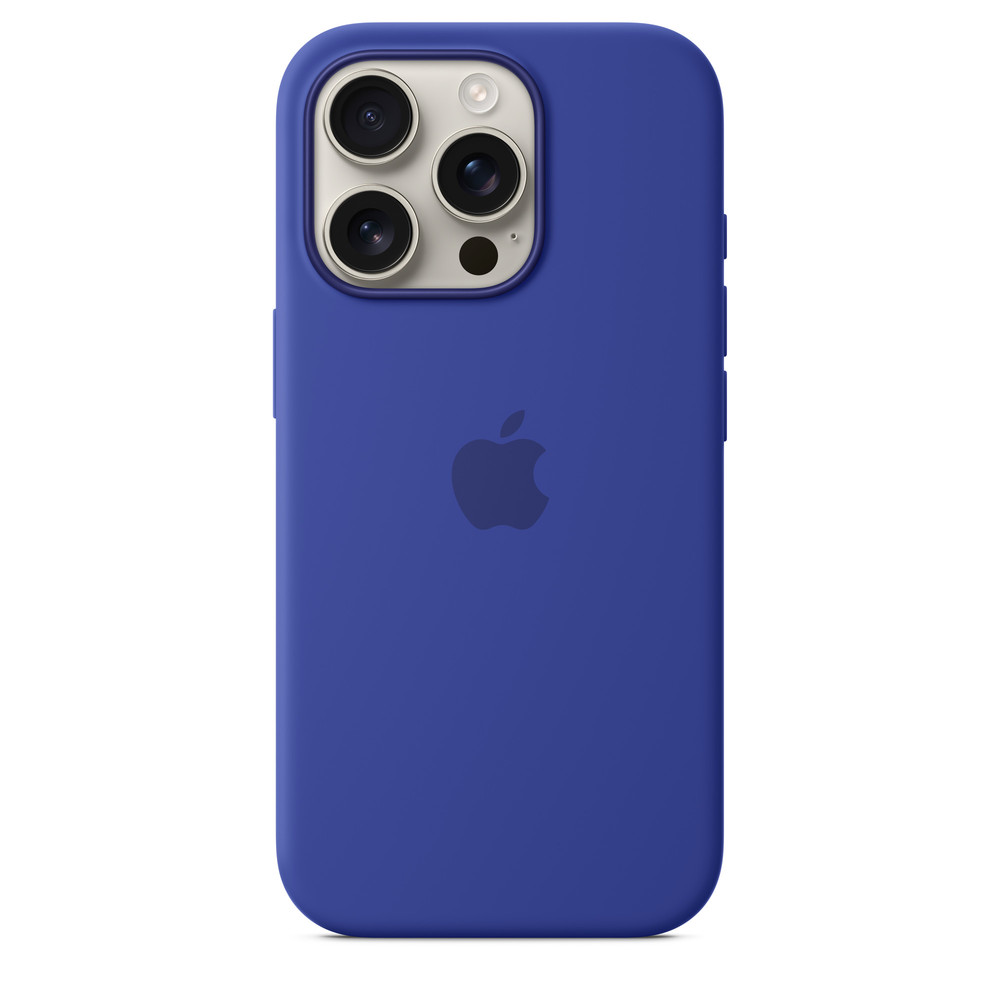 Силиконовый чехол для iPhone 16 Pro Ультрамарин