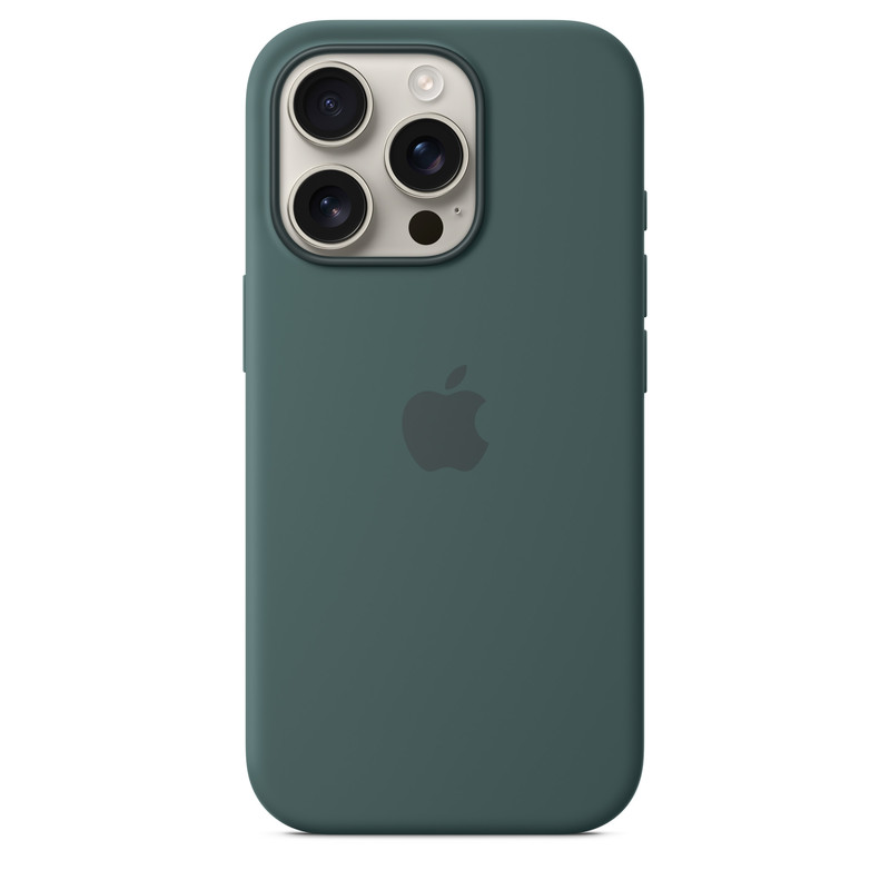 Силиконовый чехол для iPhone 16 Pro Зеленый