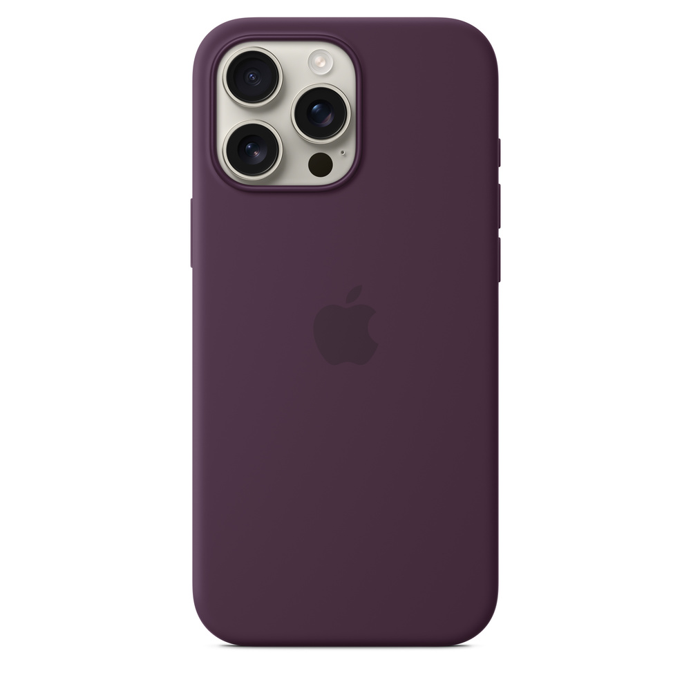 Силиконовый чехол для iPhone 16 Pro Max Бордовый