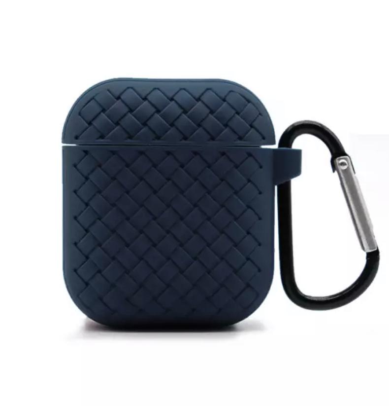 Чехол плетение для AirPods Dark Blue
