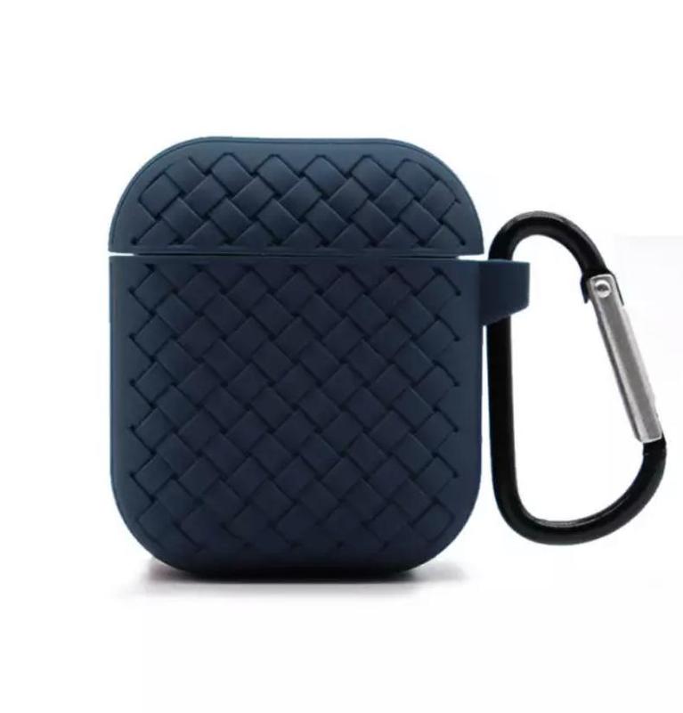 Чехол плетение для AirPods Dark Blue