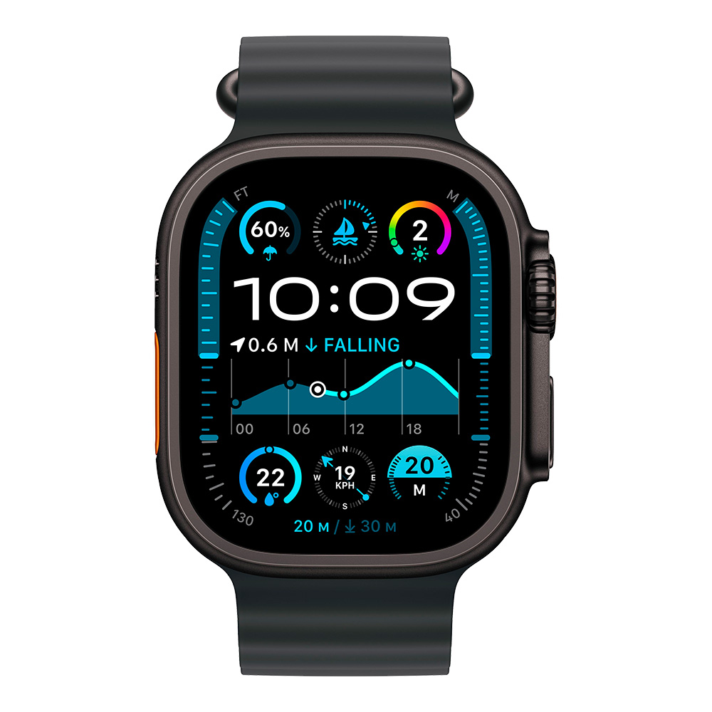 Apple Watch Ultra 2 with Black Ocean Band