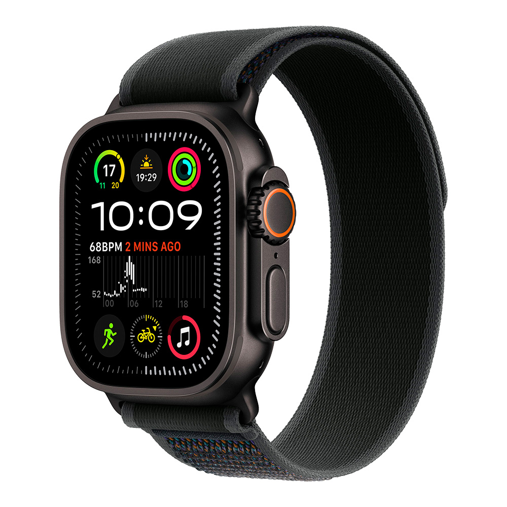 Apple Watch Ultra 2 with Black Trial Loop S/M