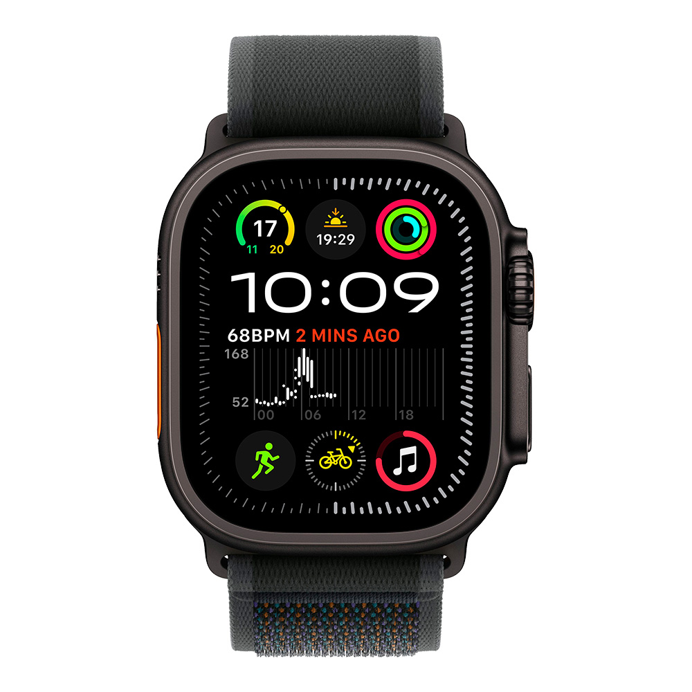 Apple Watch Ultra 2 with Black Trial Loop S/M