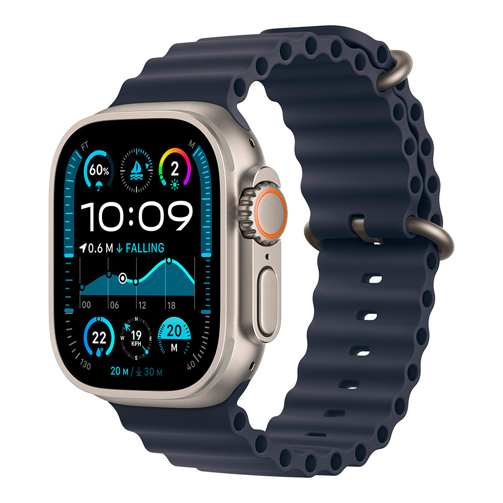 Apple Watch Ultra 2 with Navy Ocean Band