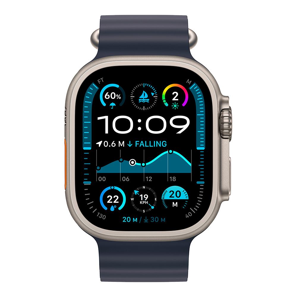 Apple Watch Ultra 2 with Navy Ocean Band