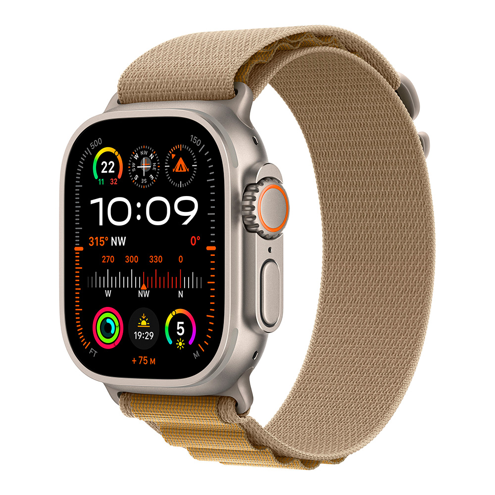 Apple Watch Ultra 2 with Tan Alpine Loop S