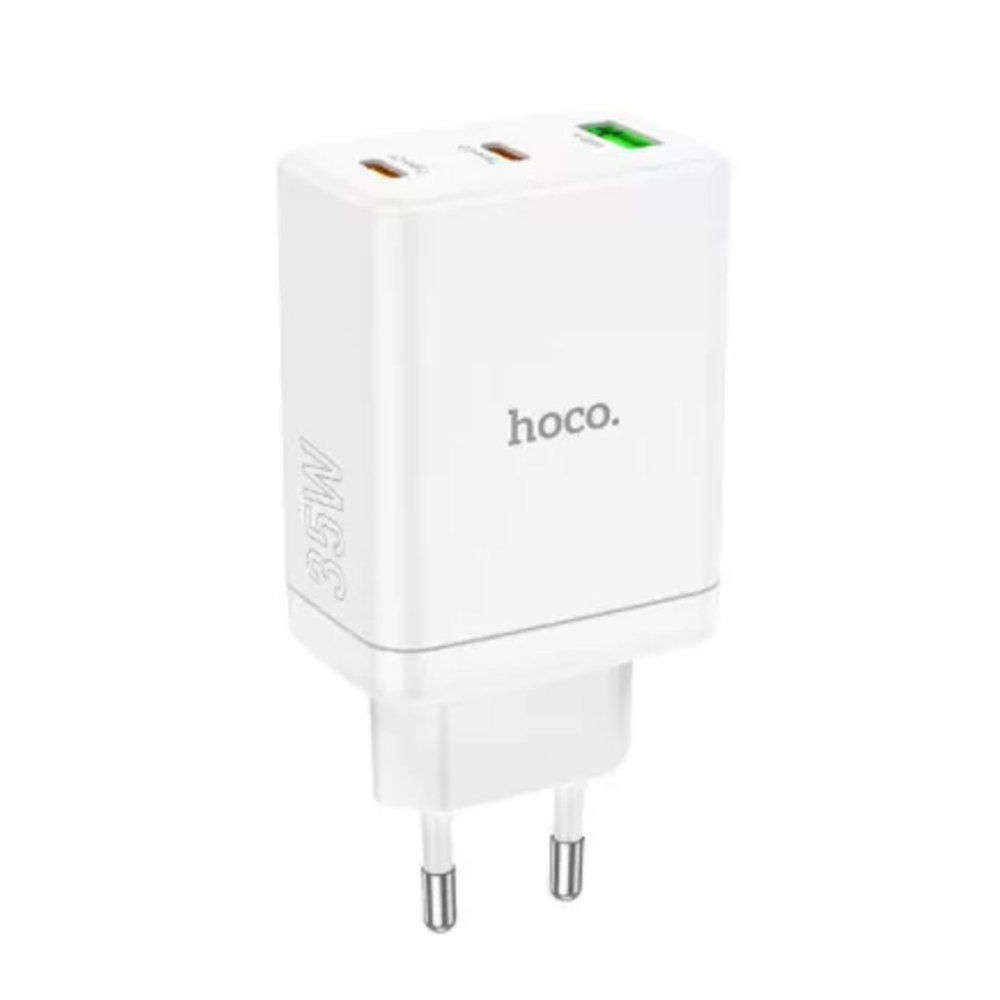Зарядное устройство HOCO N33 Start three-port PD35W (2C1A), Белый